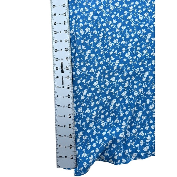 Reformation Lynda Blue Floral Print Midi Dress, Size 8 - Picture 9 of 14